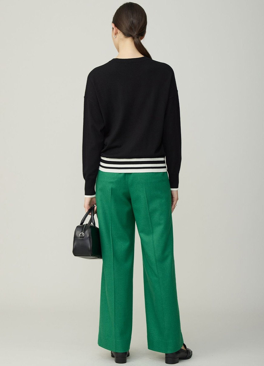 配色設計針織上衣